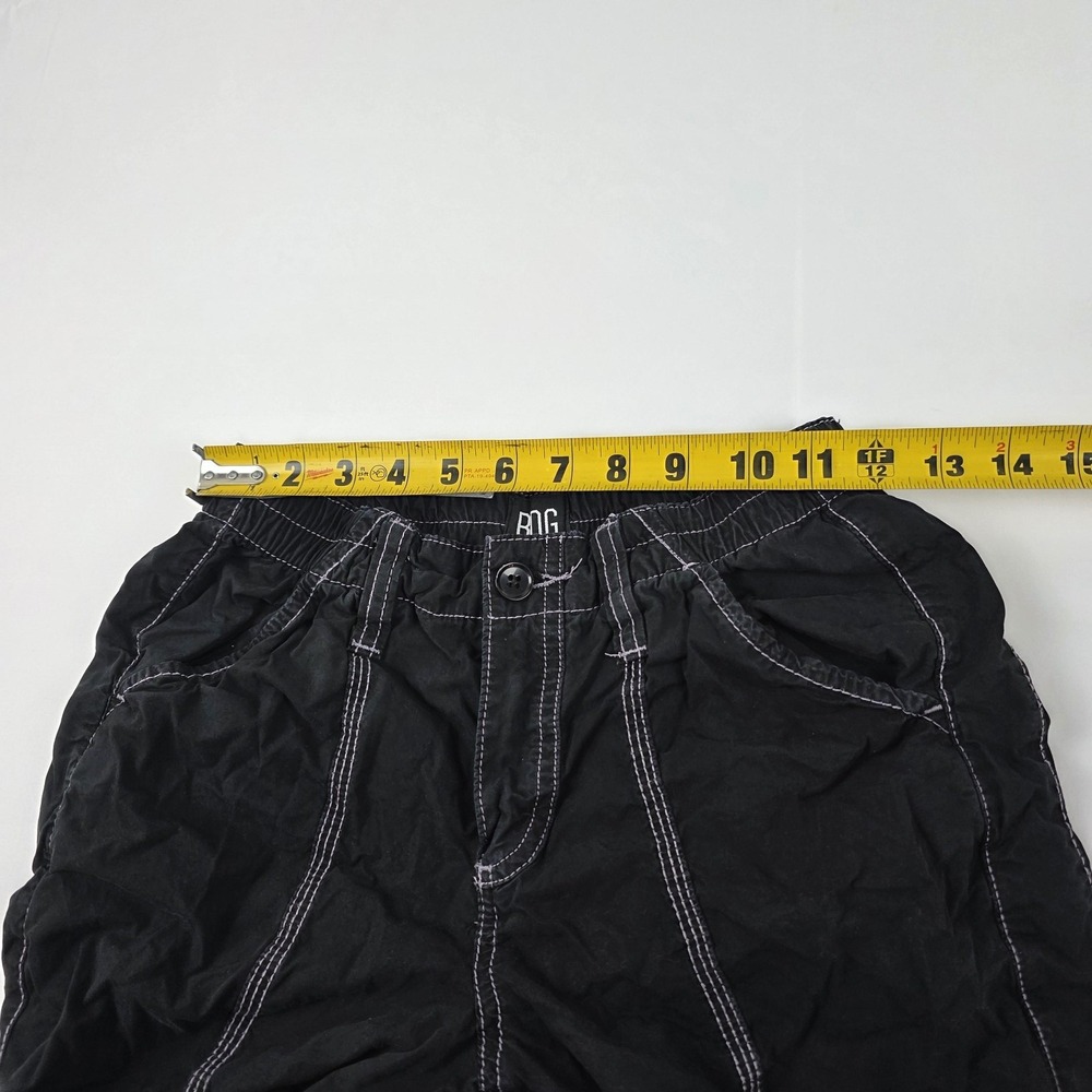 BDG Y2K Cargo Pants Womens XS Black Wide Leg Elastic Waist Utility Pockets - Picture 13 of 14
